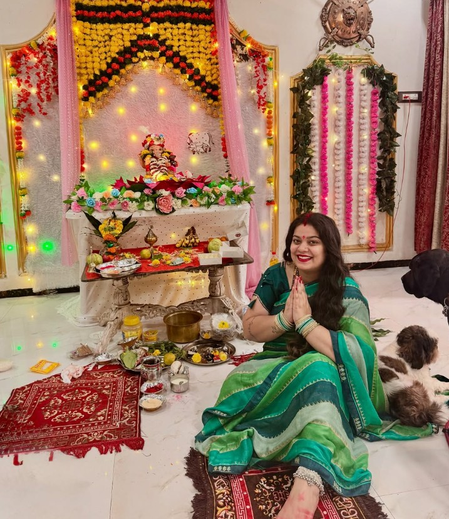 'चुनौतियों पर विजय पाने की शक्ति दें बप्पा', गणेश चतुर्थी पर निधि झा ने की प्रार्थना