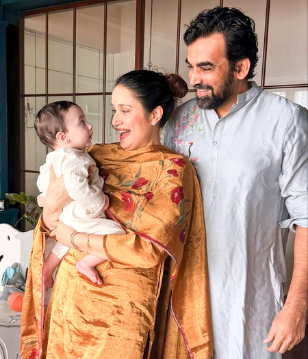 Sagarika Ghatge, Zaheer Khan's 4-month baby is a “Modak” fan, parents share cute pictures Sagarika Ghatge, Zaheer Khan's 4-month baby is a “Modak” fan, parents share cute pictures