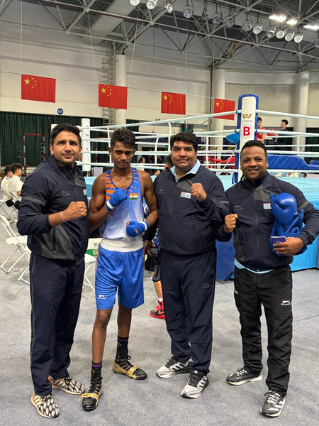 Dhruv Kharb, Uday Singh shine on day two of Belt and Road Boxing tournament Dhruv Kharb, Uday Singh shine on day two of Belt and Road Boxing tournament