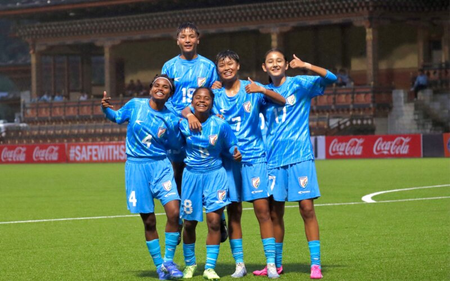 Five-star performance against Bhutan inches India closer to SAFF U17 Women’s crown Five-star performance against Bhutan inches India closer to SAFF U17 Women’s crown