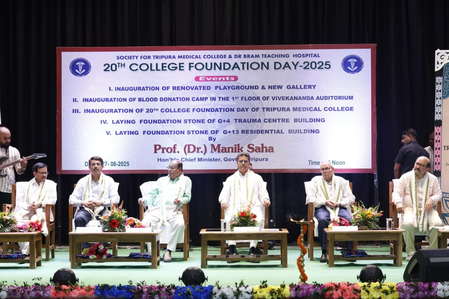 CM Saha vows to build a new Tripura with strong healthcare infra