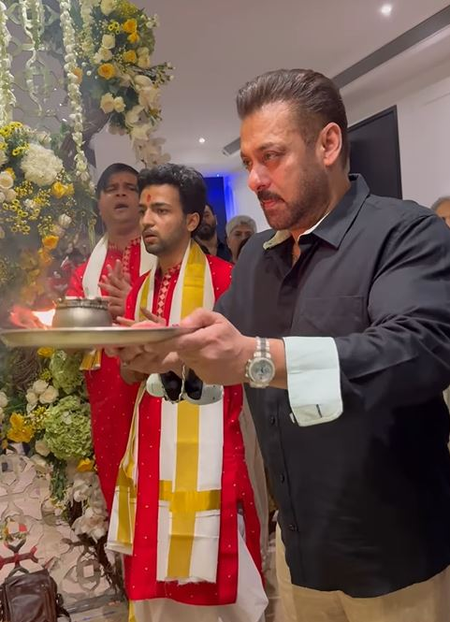 Salman Khan shares glimpses of Khan family’s Ganpati celebrations