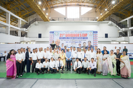 Manipur Guv inaugurates 21st Governor’s Cup, state-level fencing championship