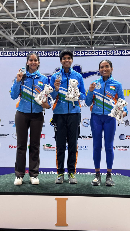 Producer Rajsekar Pandian's daughter Anthra wins honours in 16th Asian shooting championship in Kazakhstan Producer Rajsekar Pandian's daughter Anthra wins honours in 16th Asian shooting championship in Kazakhstan
