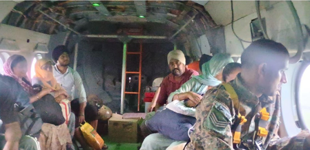 IAF evacuates 11 civilians, delivers 2,150 kg of essentials in flood-hit Punjab (Lead)