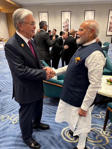 PM Modi meets Presidents of Kazakhstan, Tajikistan, and Belarus on sidelines of SCO Summit PM Modi meets Presidents of Kazakhstan, Tajikistan, and Belarus on sidelines of SCO Summit