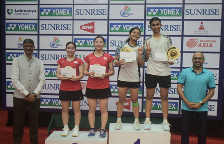 Unseeded Vansh-Shravani & Aanya-Angela win doubles gold at India Junior International Grand Prix