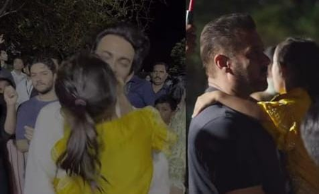 Salman Khan & family bids goodbye to Ganpati Bappa amidst dhols and dance Salman Khan & family bids goodbye to Ganpati Bappa amidst dhols and dance