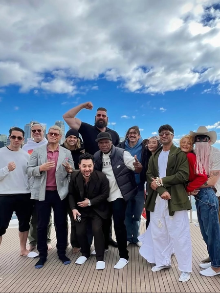 Vidyut Jammwal poses with 50 Cent, Cody Rhodes as he shoots for ‘Street Fighter’