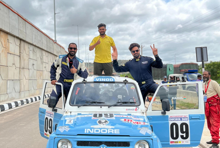 Vinod Singh-Shailendra Singh win maiden Dakshin Dare crown, Rajendra RE tops overall bikes class Vinod Singh-Shailendra Singh win maiden Dakshin Dare crown, Rajendra RE tops overall bikes class