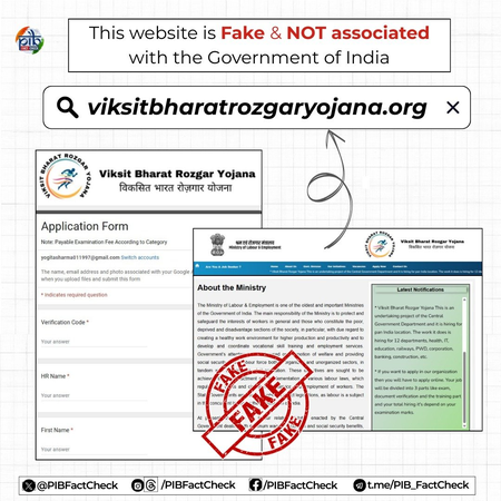 Govt warns against fake websites posting jobs, receiving applications Govt warns against fake websites posting jobs, receiving applications