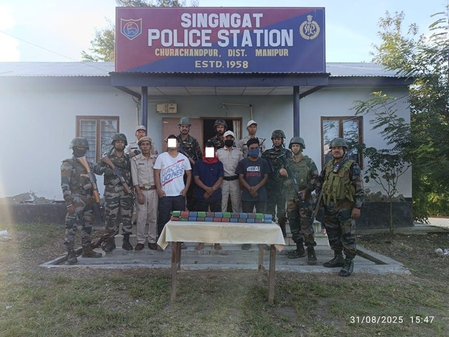 Drugs valued at Rs 19 crore seized in Manipur, woman among 6 held
