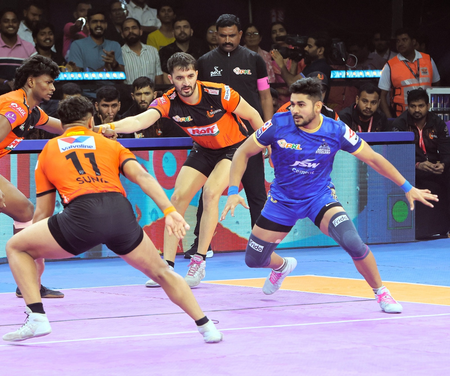 PKL Season 12: Naveen, Shivam Patare shine as Haryana Steelers stun U Mumba in tie-breaker thriller PKL Season 12: Naveen, Shivam Patare shine as Haryana Steelers stun U Mumba in tie-breaker thriller