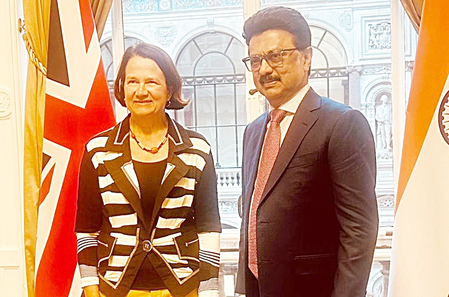 MK Stalin meets UK minister, pushes for stronger Tamil Nadu-UK collaboration MK Stalin meets UK minister, pushes for stronger Tamil Nadu-UK collaboration