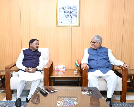 दिल्ली ओडिशा सीएम मोहन चरण माझी ने पर्यावरण मंत्री भूपेंद्र यादव से की मुलाकात दिल्ली ओडिशा सीएम मोहन चरण माझी ने पर्यावरण मंत्री भूपेंद्र यादव से की मुलाकात