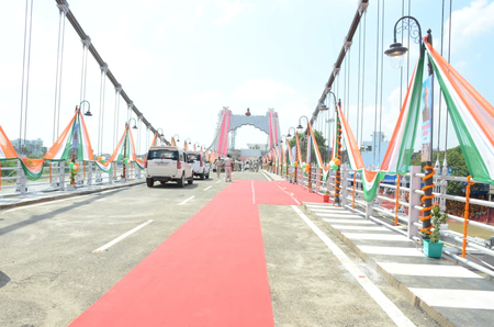CM Nitish Kumar inaugurates 17 projects, unveils Bihar’s first cable suspension bridge