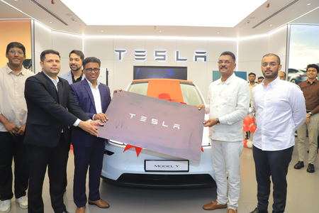 Tesla delivers 1st car in India as Maharashtra minister buys Model Y