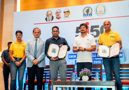 India’s first-ever 5150 Triathlon launched in Chennai India’s first-ever 5150 Triathlon launched in Chennai