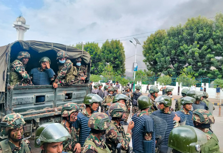 Army takes charge of law and order in Nepal Army takes charge of law and order in Nepal