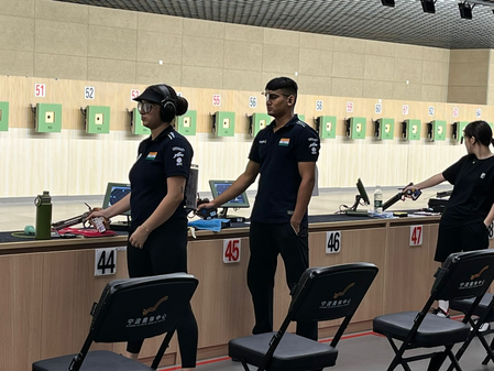 India’s rifle and pistol mixed teams miss out on medal in Ningbo