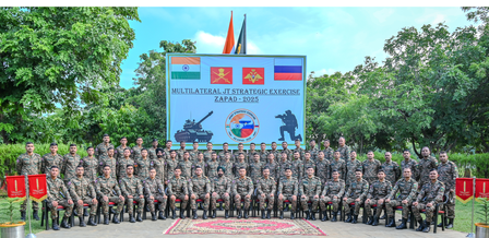 Indian forces depart to take part in military exercise ZAPAD 2025 in Russia