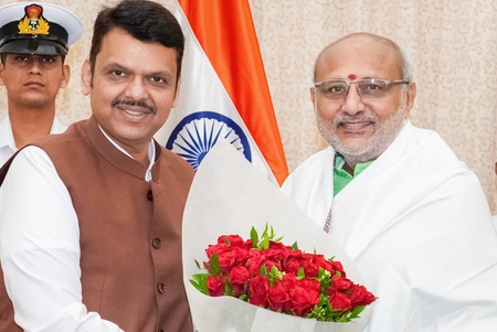 Maha CM, Dy CM and other leaders wish Radhakrishnan on his victory