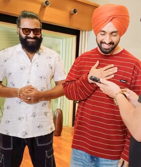 Diljit Dosanjh joins forces with Rishabh Shetty for 'Kantara: Chapter 1' album Diljit Dosanjh joins forces with Rishabh Shetty for 'Kantara: Chapter 1' album