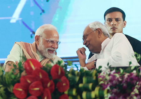 Nitish Kumar lauds PM Modi in Purnea; highlights Bihar's development journey