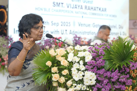 NCW chief Vijaya Rahatkar discusses empowerment, safety of women at Rajkot meet