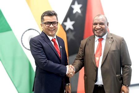 MoS Pabitra Margherita calls on Papua New Guinea PM James Marape MoS Pabitra Margherita calls on Papua New Guinea PM James Marape