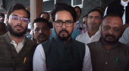 हिमाचल प्रदेश: ऊना में अनुराग ठाकुर की व्यापारियों संग बैठक, जीएसटी कटौती को बताया जनता का तोहफा