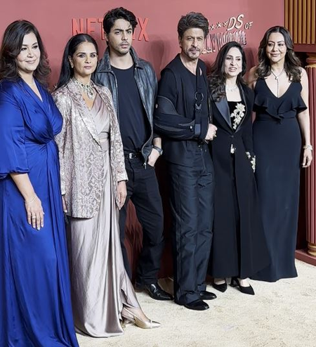 Aryan Khan's show's grand premiere: Khan family, dressed to the nines, hosts B-town’s biggest celebration