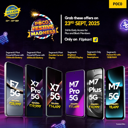 POCO festive MADness takes off: Unbeatable smartphone deals now live on Flipkart Big Billion Days