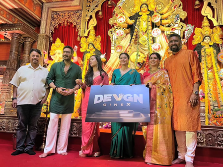 <div>Ajay Devgn & Kajol embark on a new journey this Shubh Maha Navami</div>