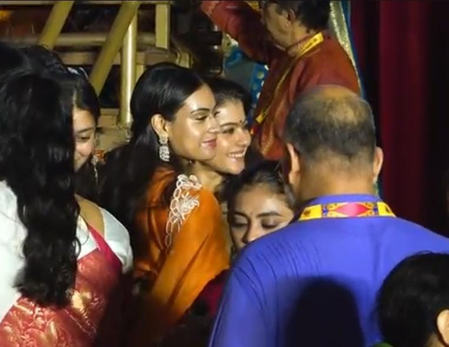 Nysa Devgn joins her mother Kajol in carrying forward the legacy of 'Sindur Khela'