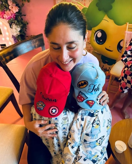 <div>Kareena Kapoor wishes Neha Dhupia’s son Guriq with a cute picture featuring him & Jeh</div>