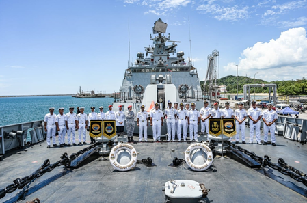 INS Sahyadri arrives at Malaysia's Kemaman Port, set to enhance bilateral engagement