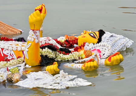 Durga idol immersion continues in Tripura after five-day festivities
