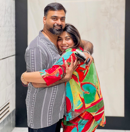 Actress Shamna Kasim tells her husband: Your silent love means more than a thousand spoken promises!