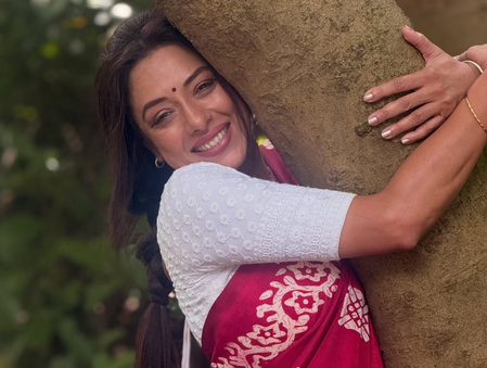 Rupali Ganguly expresses love for nature, while shooting in Filmcity