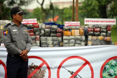 Large haul of drugs seized in Myanmar's Yangon Large haul of drugs seized in Myanmar's Yangon