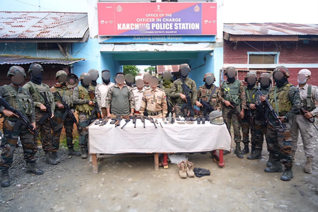 Manipur: Joint operation leads to recovery of arms & ammunition in hill district Manipur: Joint operation leads to recovery of arms & ammunition in hill district