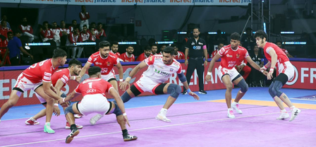 PKL 12: Rakesh’s career-best 20-point game helps Gujarat Giants complete double over UP Yoddhas PKL 12: Rakesh’s career-best 20-point game helps Gujarat Giants complete double over UP Yoddhas