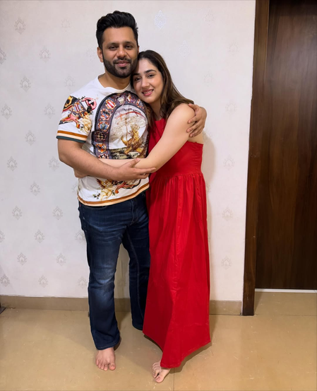 Disha Parmar keeps Karwa Chauth fast for husband Rahul Vaidya despite a high-grade fever