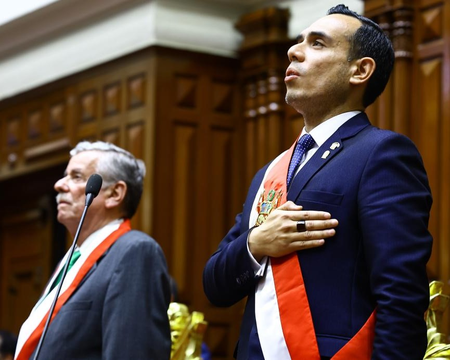 Peru's Congress leader Jose Jeri sworn in as President Peru's Congress leader Jose Jeri sworn in as President