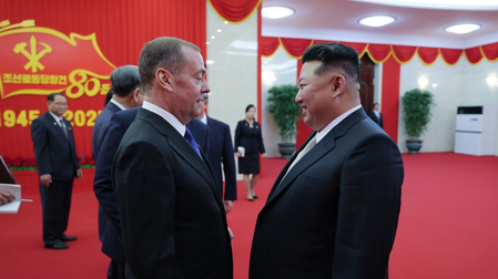 North Korea's Kim tells Russia's Medvedev that he hopes to further develop alliance North Korea's Kim tells Russia's Medvedev that he hopes to further develop alliance