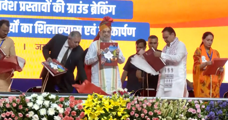 Amit Shah inaugurates, lays foundation stone of development works worth Rs 9,315 crore in Rajasthan