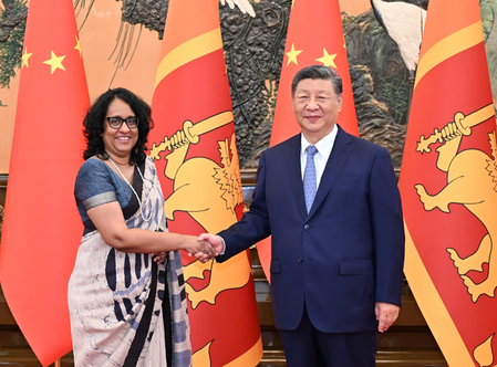 राष्ट्रपति शी चिनफिंग ने श्रीलंका की प्रधानमंत्री अमरसुरिया से मुलाकात की राष्ट्रपति शी चिनफिंग ने श्रीलंका की प्रधानमंत्री अमरसुरिया से मुलाकात की