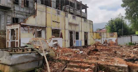 Students storm PDA office over demolition of Manipur Rajbari building in Shillong