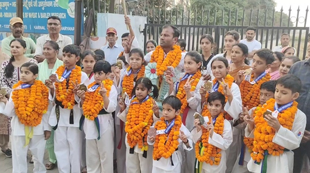 अंतरराष्ट्रीय ताइक्वांडो चैंपियनशिप में छाए करनाल के खिलाड़ी, 9 गोल्ड समेत कुल 13 मेडल जीते